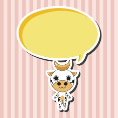 animal cow cartoon theme elements N7