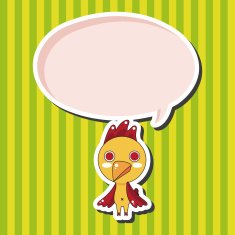 animal cock cartoon theme elements N7