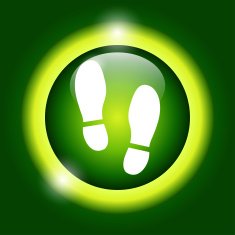 Imprint soles shoes icon shoes print icon vector illustration
