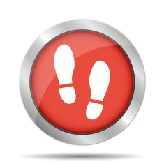 Imprint soles shoes icon shoes print icon vector illustration N3