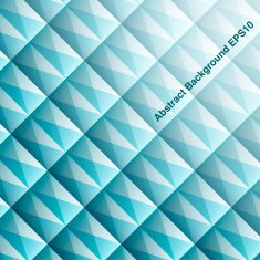 Green geometric abstract background with triangles Vector