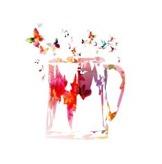 Colorful beer mug