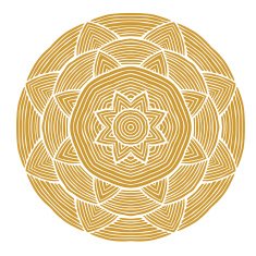 Simple round ornamet