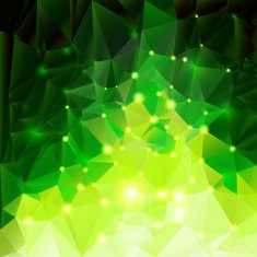 Green polygonal background