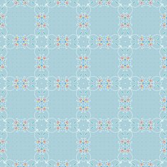 Blue floral seamless pattern N5