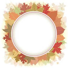 Circle autumn design