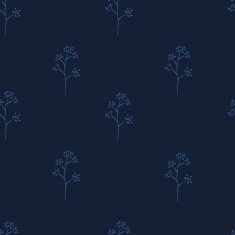 Seamless hand-drawn floral pattern with herbs N23