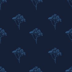 Seamless hand-drawn floral pattern with herbs N25