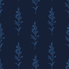 Seamless hand-drawn floral pattern with herbs N26
