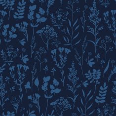 Seamless hand-drawn floral pattern with herbs N28