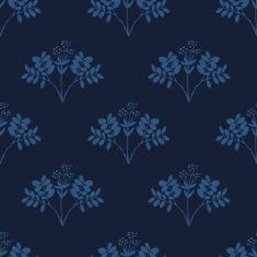 Seamless hand-drawn floral pattern with herbs N32