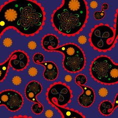 seamless paisley wallpaper Asian style N11