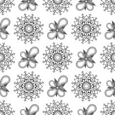 Vintage floral seamless pattern for your design N10