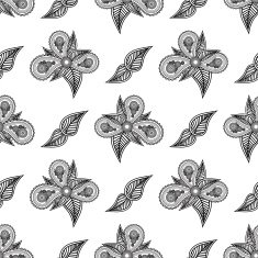 Vintage floral seamless pattern for your design N11