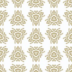 Vintage Seamless Pattern with gold Ethnic Ornament Ornament N2