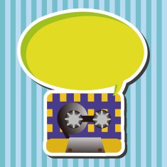 Audiotape theme elements vector eps N71