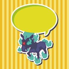 animal horse cartoon theme elements N10