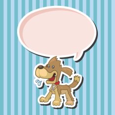 animal dog cartoon theme elements N22