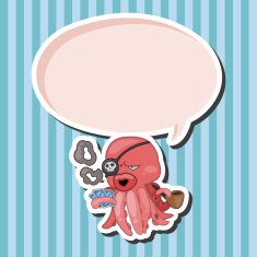 animal octopus cartoon theme elements N3