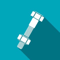 Bolt and nut icon vector illustration N19