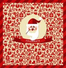 Invitation card of christmas N4