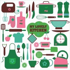 Kitchen set icon