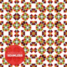Vector colorful seamless geometric pattern Modern stylish abstract texture N9