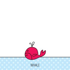 Whale icon Largest mammal animal sign N5