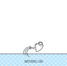 Watering can icon Gardener equipment sign N11