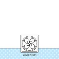 Ventilation icon Fan or propeller sign N13