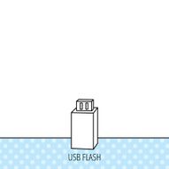 USB drive icon Flash stick sign N5