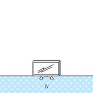 Lcd tv icon Led monitor sign N13