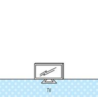 Lcd tv icon Led monitor sign N15