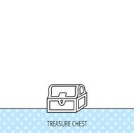 Treasure chest icon Piratic treasury sign N4