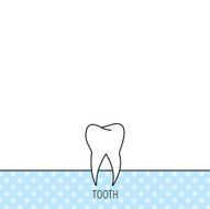Tooth icon Dental stomatology sign N5