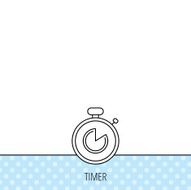 Timer icon Stopwatch sign N7