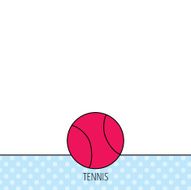 Tennis icon Sport ball sign N4