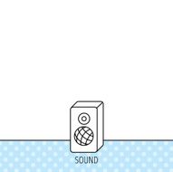 Sound icon Musical speaker sign N15