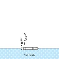 Smoking allowed icon Yes smoke sign N8