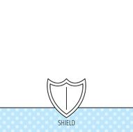 Shield icon Protection sign N10