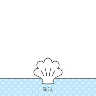 Sea shell icon Seashell sign N5
