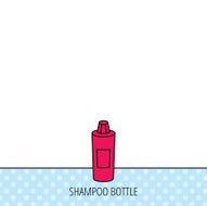Shampoo bottle icon Liquid soap sign N5