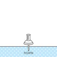 Pushpin icon Pin tool sign N21