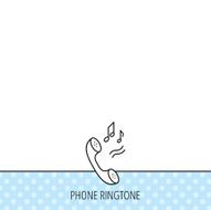 Phone icon Call ringtone sign N5