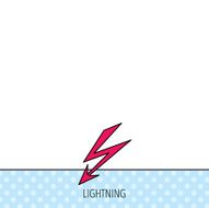 Lightening bolt icon Power supply sign N3