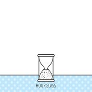 Hourglass icon Sand time sign N12