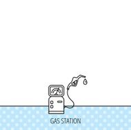 Gas station icon Petrol fuel pump sign N6