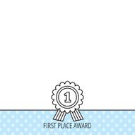 Gold medal award icon First place sign N14