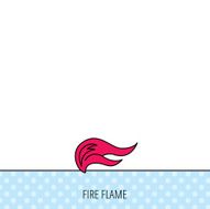Fire flames icon Blazing bonfire sign N4
