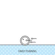 Family planning icon Fertilization sign N4